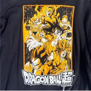 Dragon Ball Super Black and Orange Long Sleeve Tee